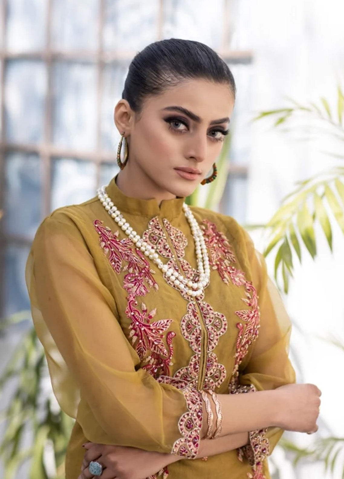 Ketifa Luxury Embroidered Organza 2 Piece Stitched Suit KF24L NR-0101 DAZZLING JAZZY Ketifa Luxury Embroidered Organza 2 Piece Stitched Suit KF24L NR-0101 DAZZLING JAZZY