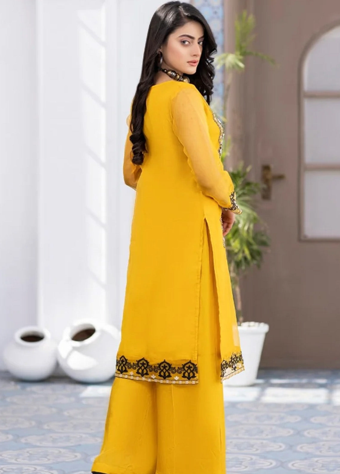 Ketifa Luxury Embroidered Organza 2 Piece Stitched Suit KF24L NR-0103 GLAMOROUS GOLD Ketifa Luxury Embroidered Organza 2 Piece Stitched Suit KF24L NR-0103 GLAMOROUS GOLD