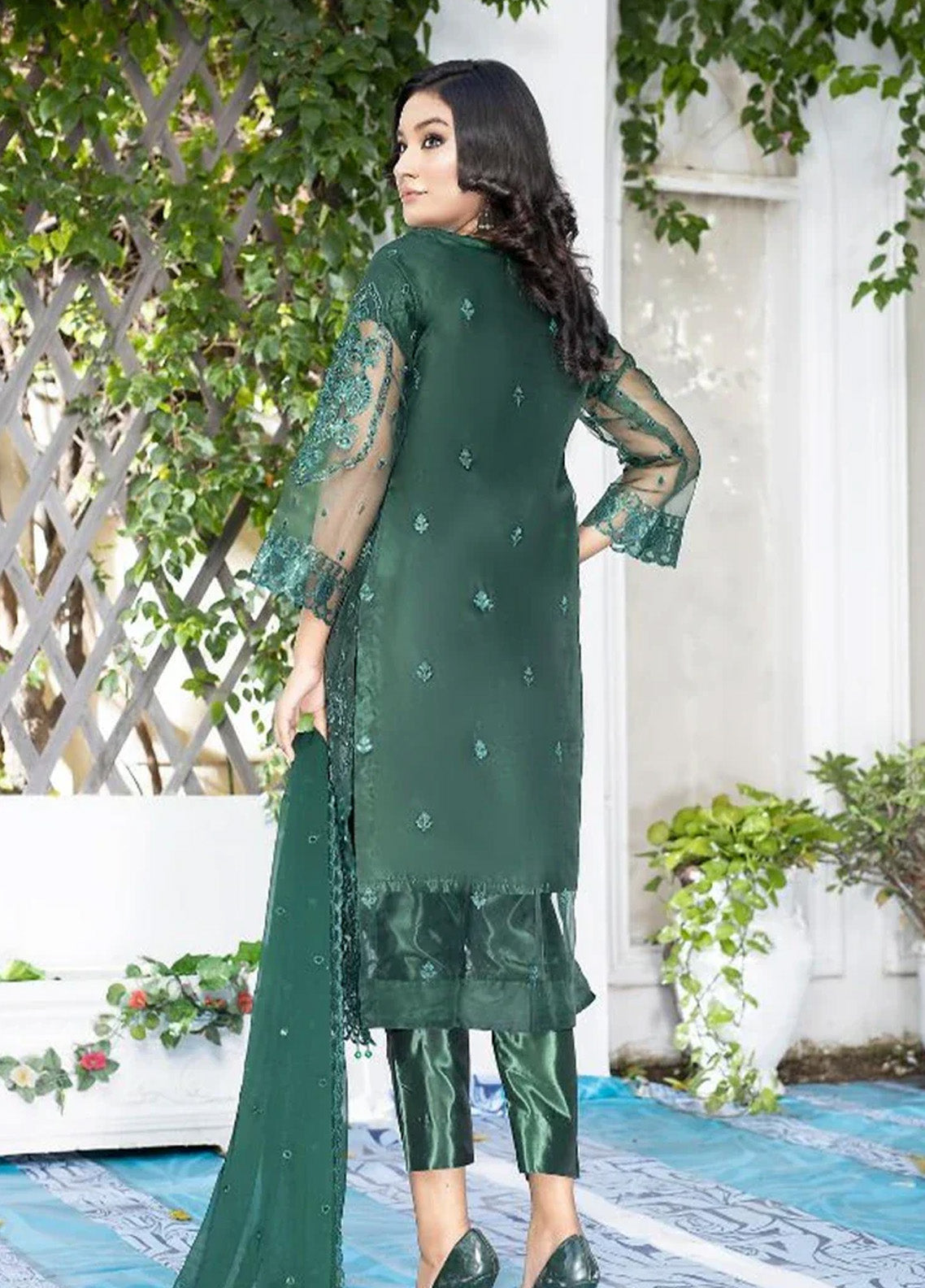 Ketifa Luxury Embroidered Organza 3 Piece Unstitched Suit KF24LU D-AF-0103 LUXURIOUS GREEN Ketifa Luxury Embroidered Organza 3 Piece Unstitched Suit KF24LU D-AF-0103 LUXURIOUS GREEN