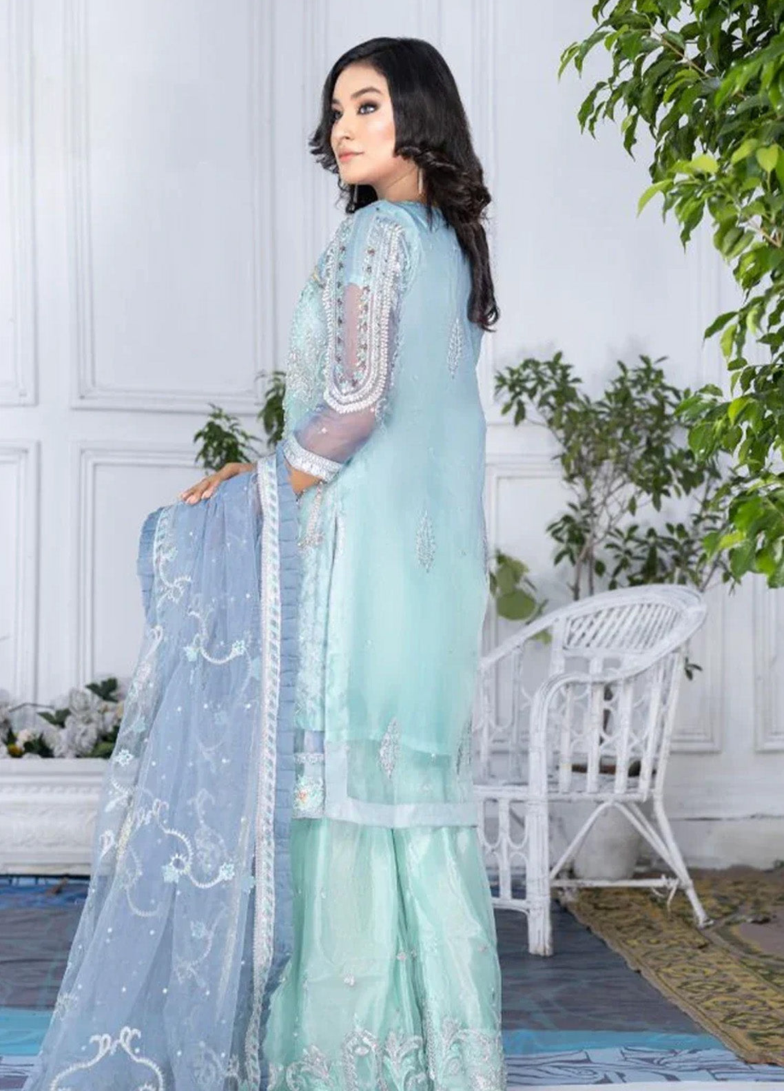 Ketifa Luxury Embroidered Organza 3 Piece Unstitched Suit KF24LU D-AF-0104 LUSH CHARCOAL Ketifa Luxury Embroidered Organza 3 Piece Unstitched Suit KF24LU D-AF-0104 LUSH CHARCOAL