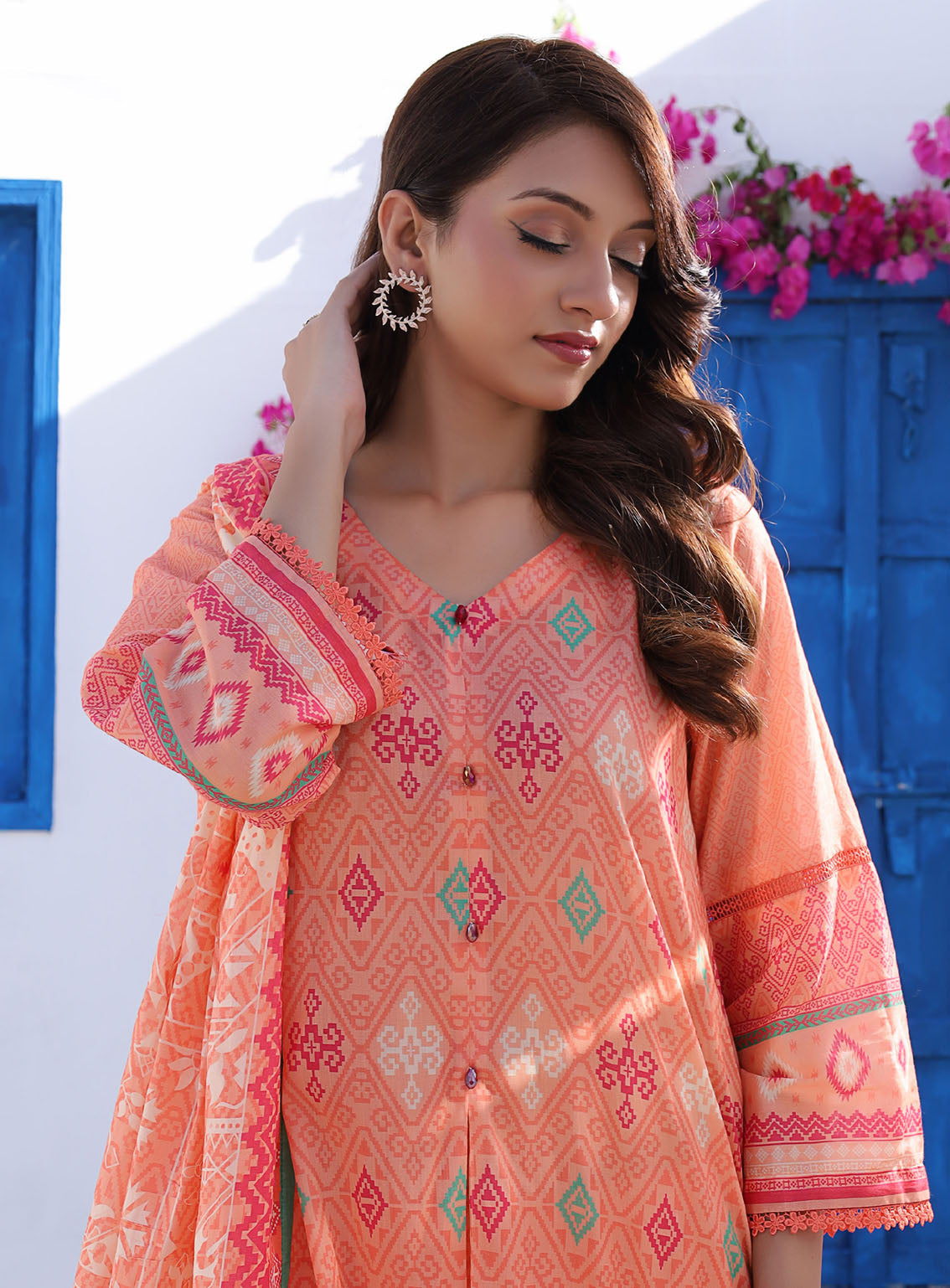 Keysha Summer Bloom Printed Lawn 3 Piece Unstitched Suit KS24SBPL-41 Keysha Summer Bloom Printed Lawn 3 Piece Unstitched Suit KS24SBPL-41