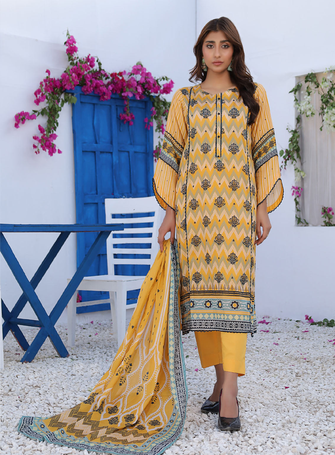Keysha Summer Bloom Printed Lawn 3 Piece Unstitched Suit KS24SBPL-43 Keysha Summer Bloom Printed Lawn 3 Piece Unstitched Suit KS24SBPL-43