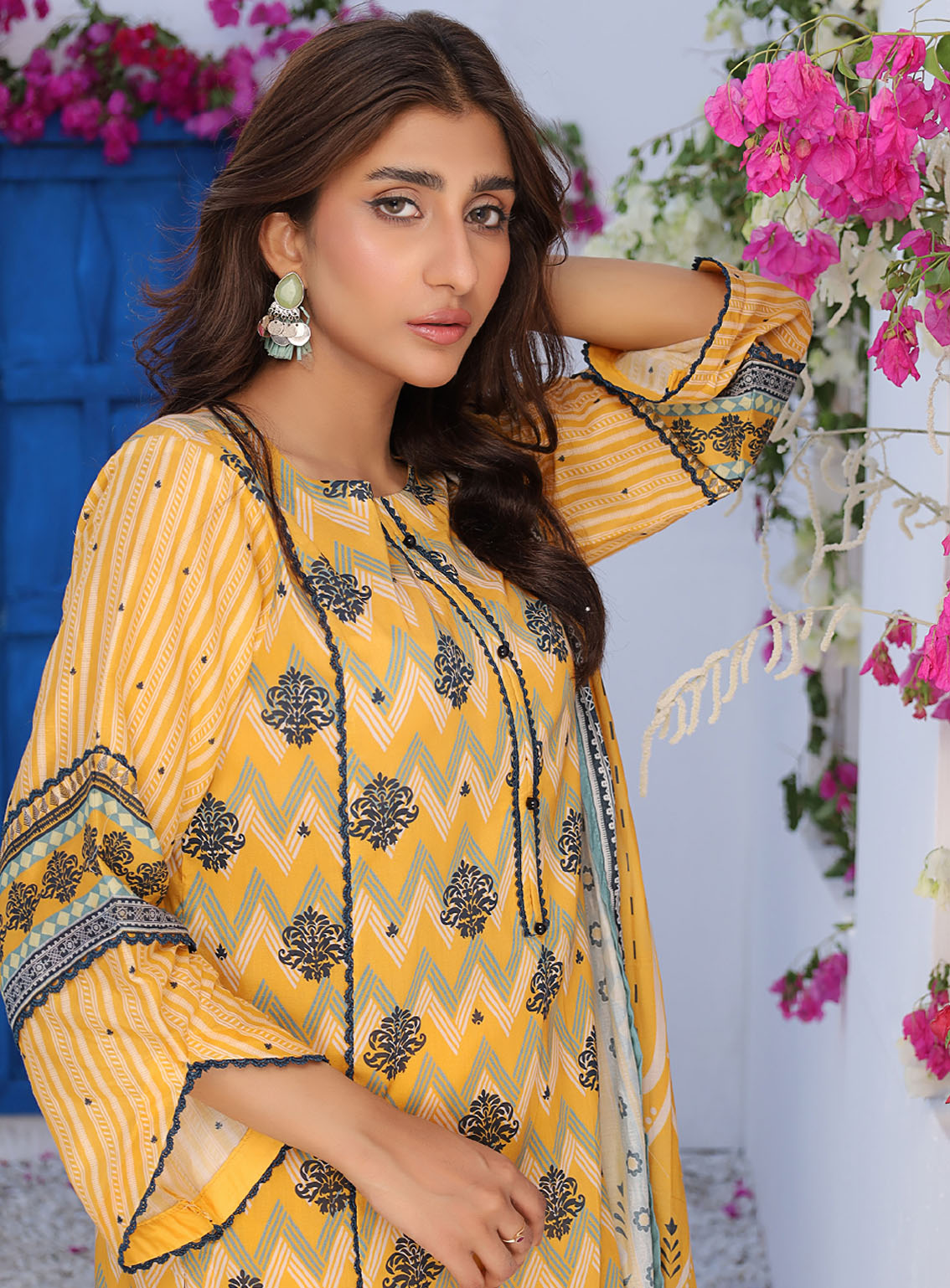 Keysha Summer Bloom Printed Lawn 3 Piece Unstitched Suit KS24SBPL-43 Keysha Summer Bloom Printed Lawn 3 Piece Unstitched Suit KS24SBPL-43