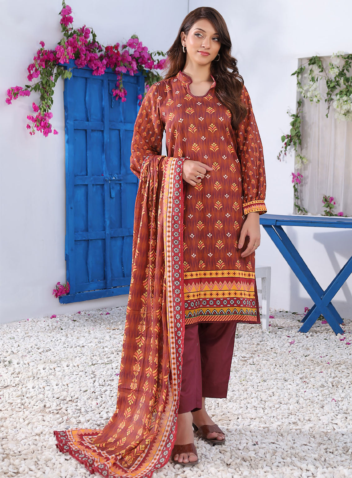 Keysha Summer Bloom Printed Lawn 3 Piece Unstitched Suit KS24SBPL-45 Keysha Summer Bloom Printed Lawn 3 Piece Unstitched Suit KS24SBPL-45