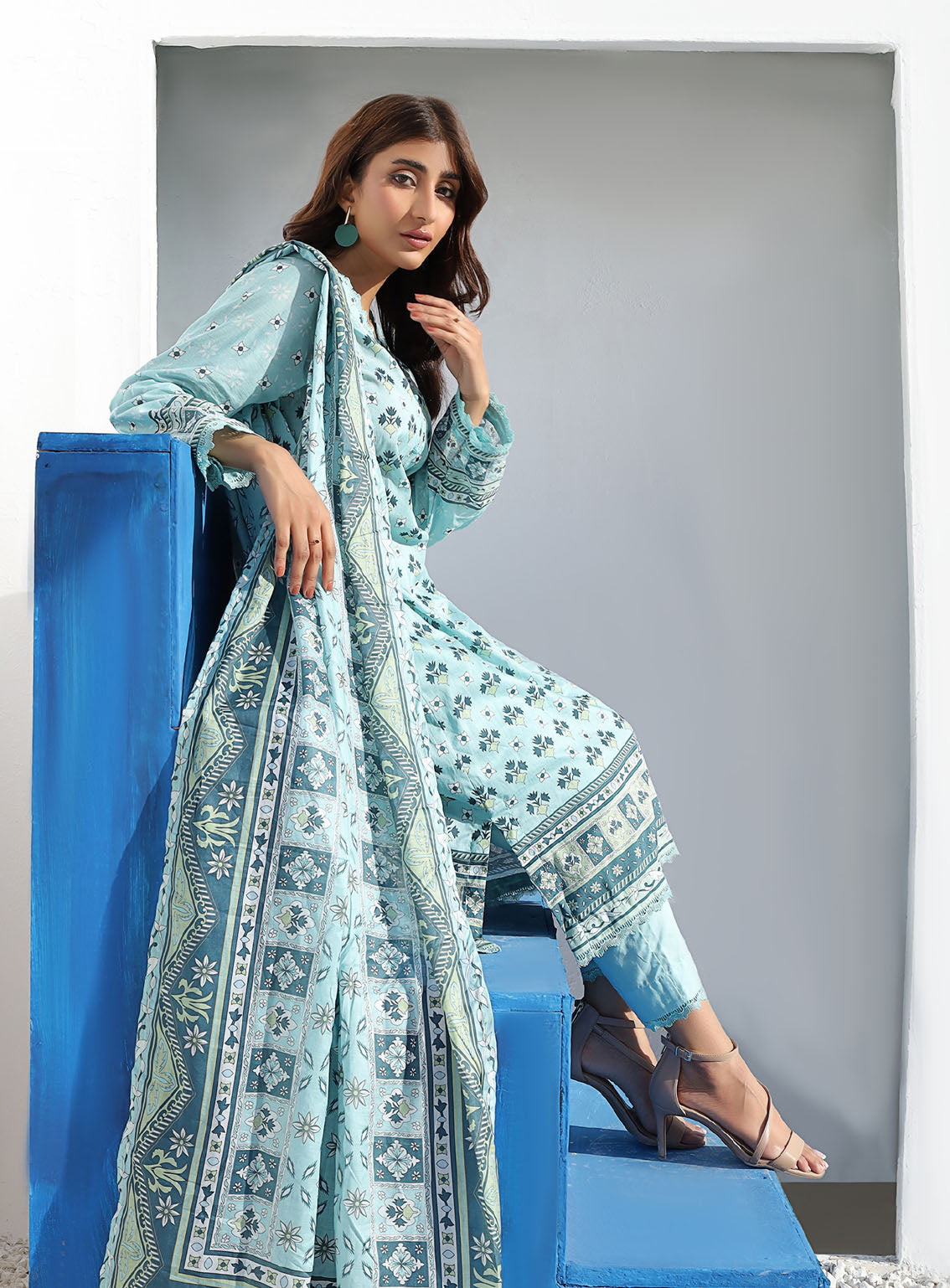 Keysha Summer Bloom Printed Lawn 3 Piece Unstitched Suit KS24SBPL-46 Keysha Summer Bloom Printed Lawn 3 Piece Unstitched Suit KS24SBPL-46
