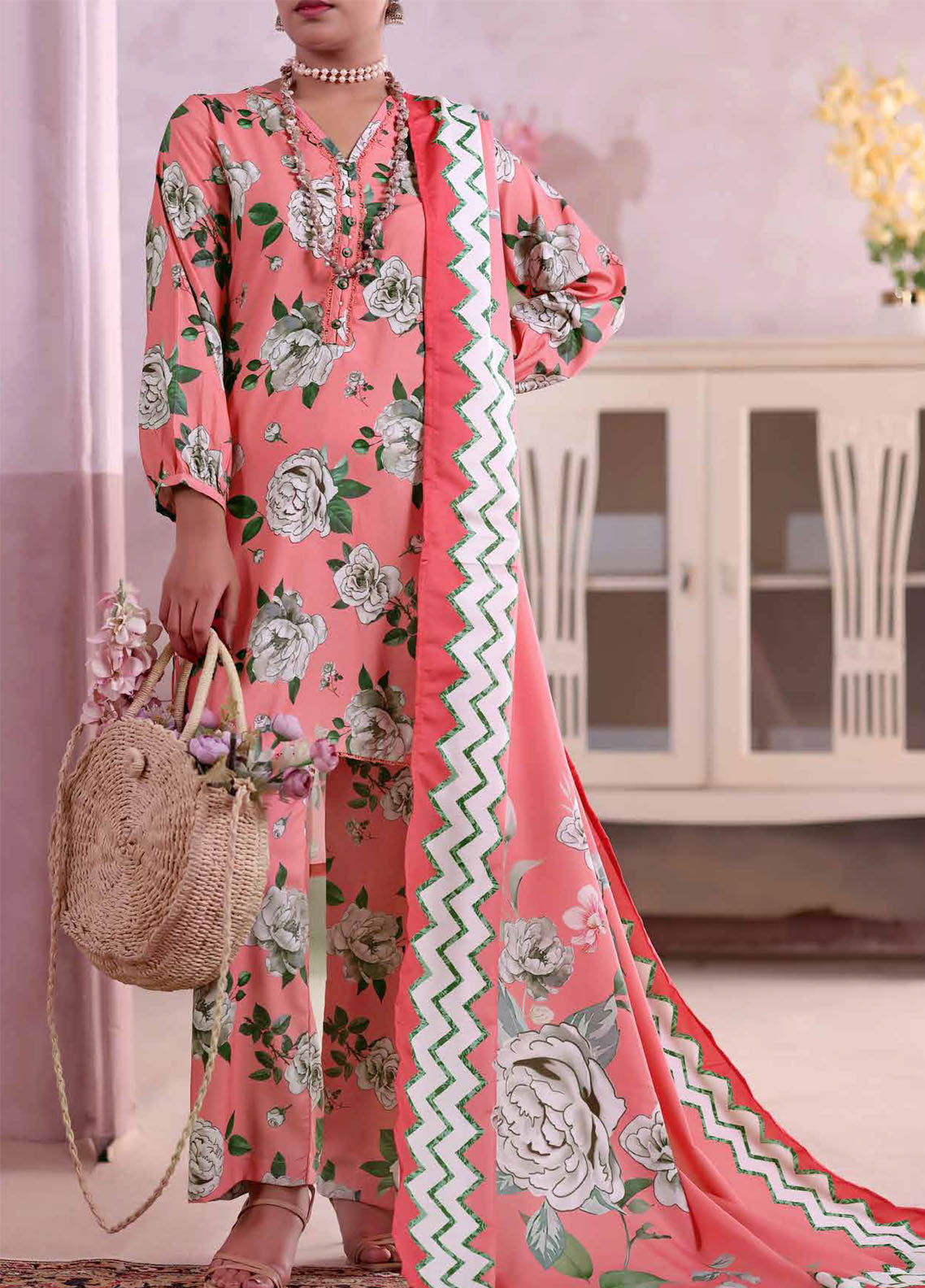 Khaas By Aizal Printed Ayudia 3 Piece Stitched Suit AL25KPA D-05 Khaas By Aizal Printed Ayudia 3 Piece Stitched Suit AL25KPA D-05