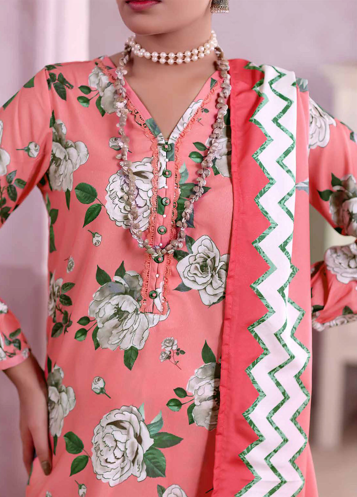 Khaas By Aizal Printed Ayudia 3 Piece Stitched Suit AL25KPA D-05 Khaas By Aizal Printed Ayudia 3 Piece Stitched Suit AL25KPA D-05