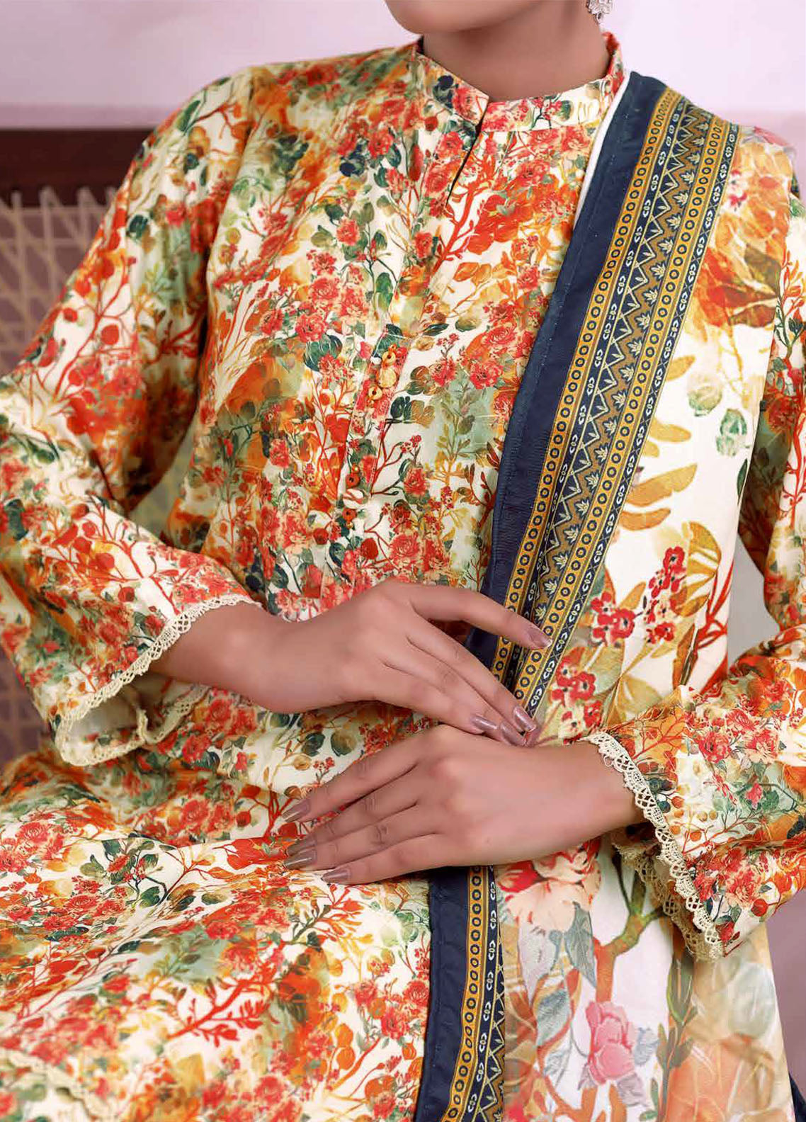 Khaas By Aizal Printed Ayudia 3 Piece Stitched Suit AL25KPA D-06 Khaas By Aizal Printed Ayudia 3 Piece Stitched Suit AL25KPA D-06