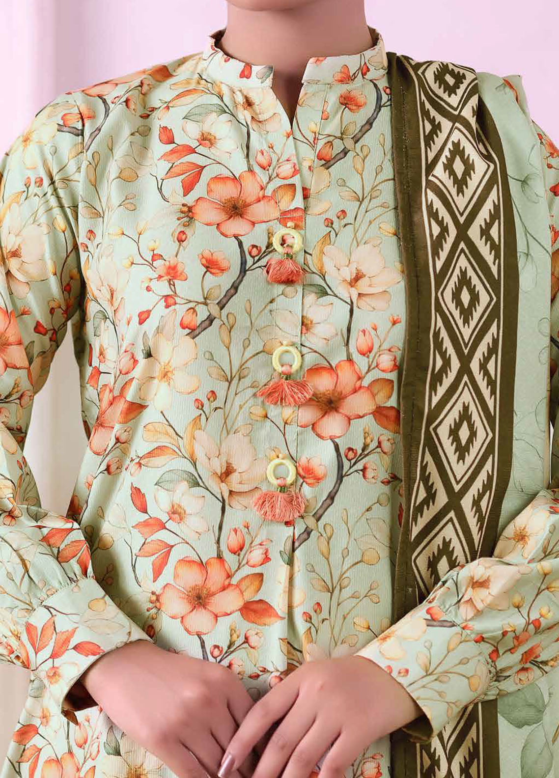 Khaas By Aizal Printed Ayudia 3 Piece Stitched Suit AL25KPA D-08 Khaas By Aizal Printed Ayudia 3 Piece Stitched Suit AL25KPA D-08