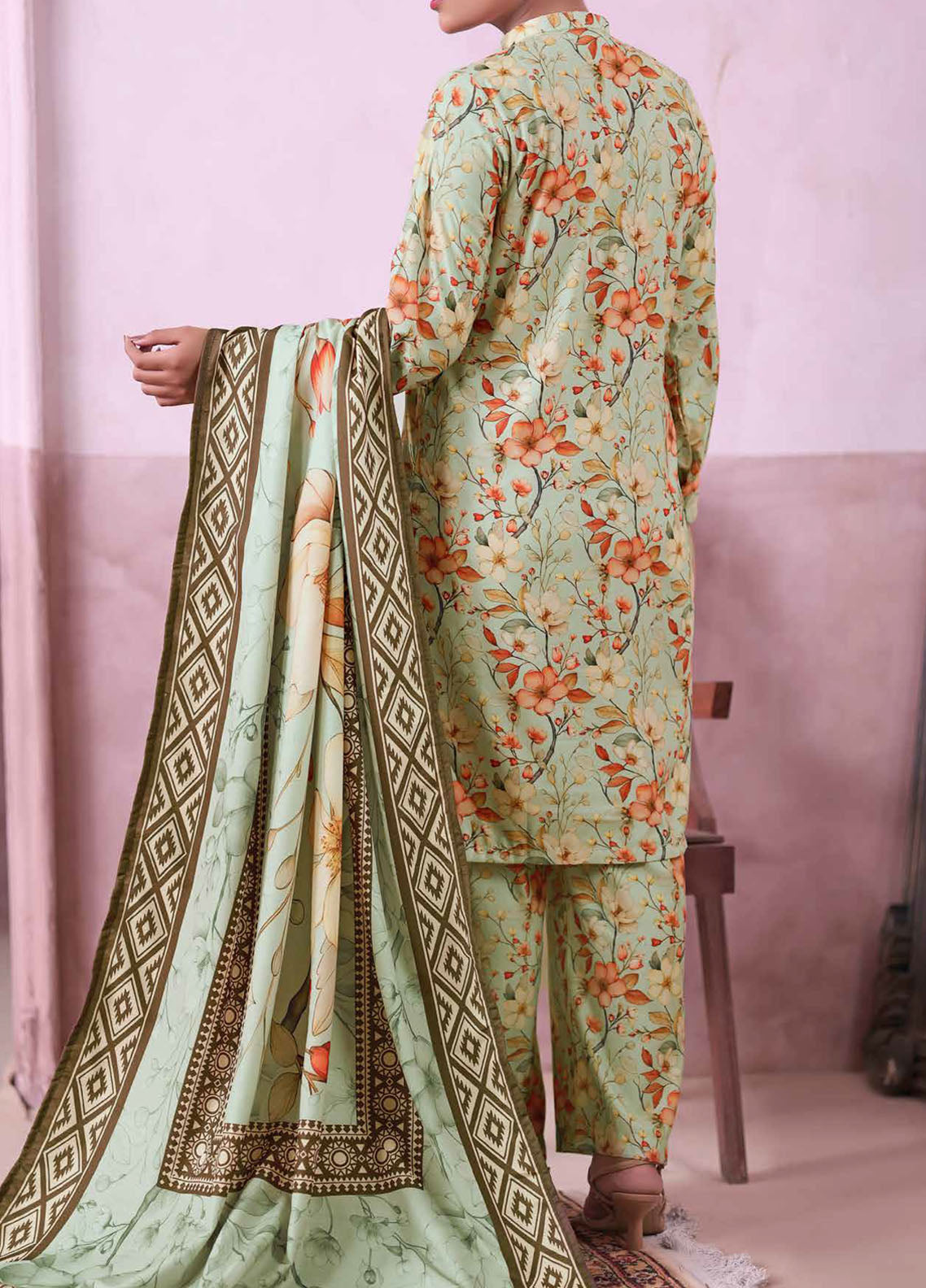 Khaas By Aizal Printed Ayudia 3 Piece Stitched Suit AL25KPA D-08 Khaas By Aizal Printed Ayudia 3 Piece Stitched Suit AL25KPA D-08