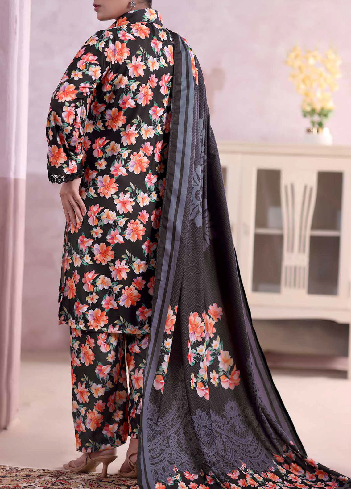Khaas By Aizal Printed Ayudia 3 Piece Stitched Suit AL25KPA D-09 Khaas By Aizal Printed Ayudia 3 Piece Stitched Suit AL25KPA D-09