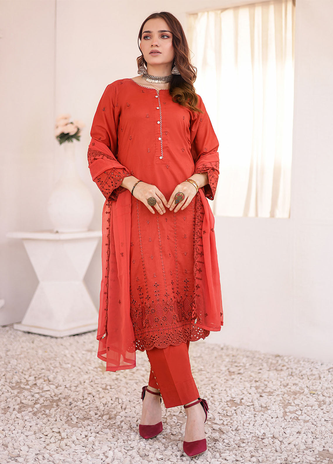 Khoobsurat By MTF Chikankari Lawn 3 Piece Unstitched Suit MTF24KCLV3 D-02 Khoobsurat By MTF Chikankari Lawn 3 Piece Unstitched Suit MTF24KCLV3 D-02