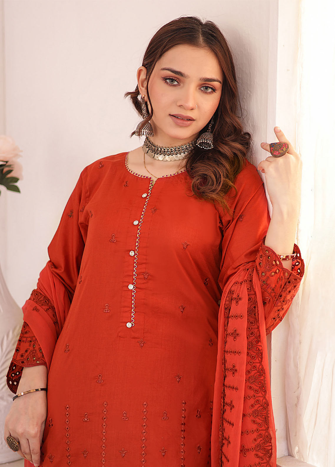 Khoobsurat By MTF Chikankari Lawn 3 Piece Unstitched Suit MTF24KCLV3 D-02 Khoobsurat By MTF Chikankari Lawn 3 Piece Unstitched Suit MTF24KCLV3 D-02