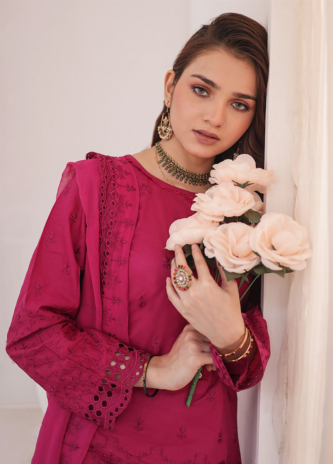 Khoobsurat By MTF Chikankari Lawn 3 Piece Unstitched Suit MTF24KCLV3 D-04 Khoobsurat By MTF Chikankari Lawn 3 Piece Unstitched Suit MTF24KCLV3 D-04