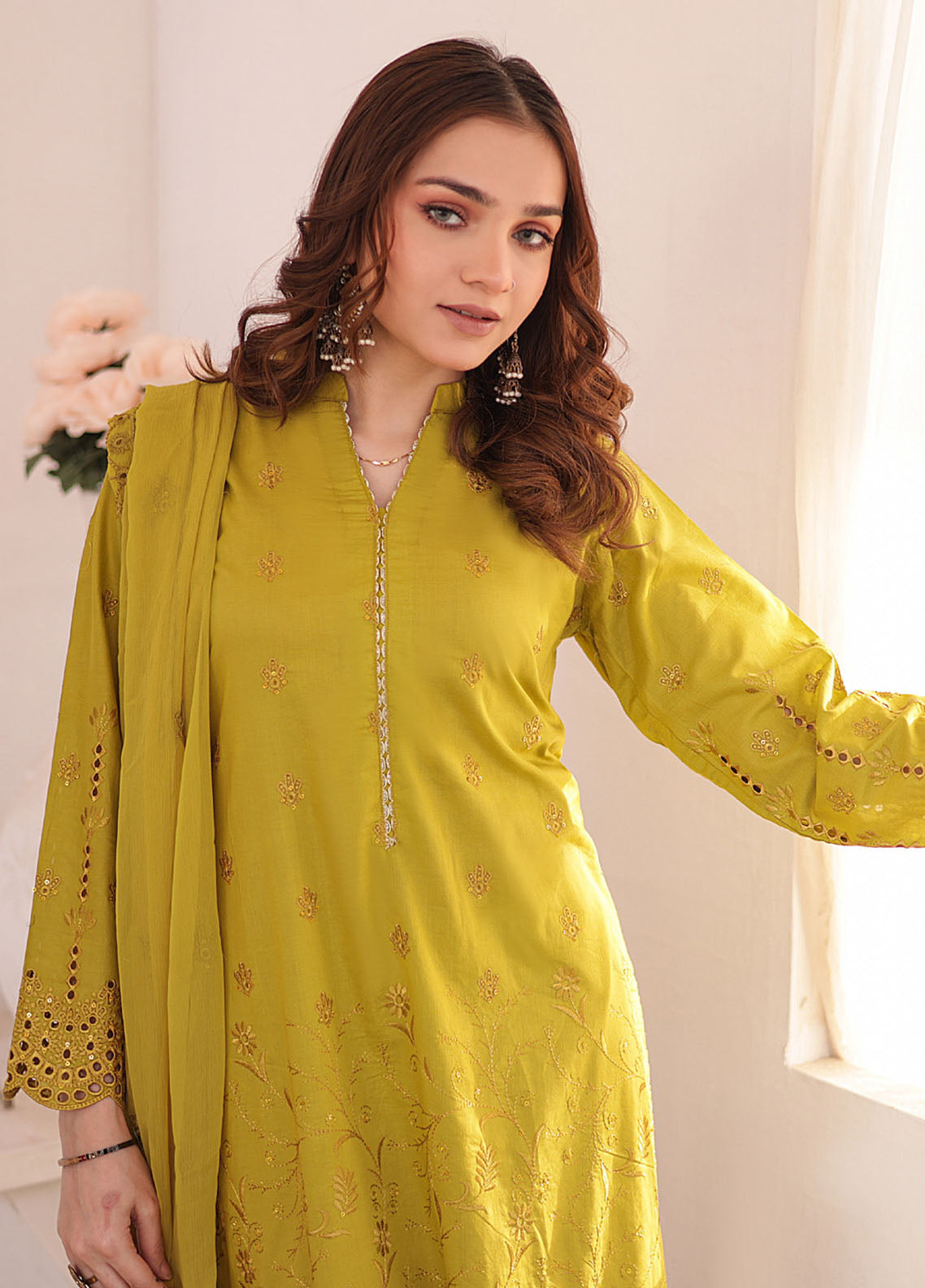 Khoobsurat By MTF Chikankari Lawn 3 Piece Unstitched Suit MTF24KCLV3 D-05 Khoobsurat By MTF Chikankari Lawn 3 Piece Unstitched Suit MTF24KCLV3 D-05