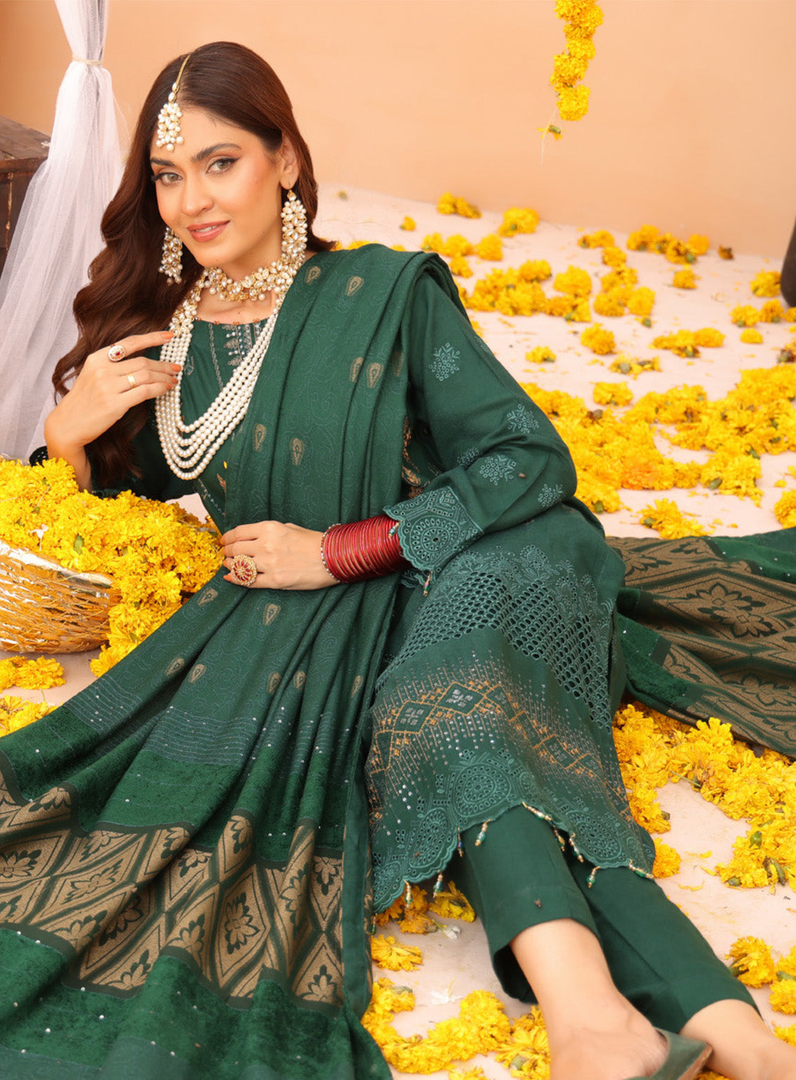 Khoobsorat By Schick Embroidered Peach Leather 3 Piece Unstitched Suit SDH24K D-04 Khoobsorat By Schick Embroidered Peach Leather 3 Piece Unstitched Suit SDH24K D-04