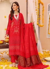 Khoobsorat By Schick Embroidered Peach Leather 3 Piece Unstitched Suit SDH24K D-05