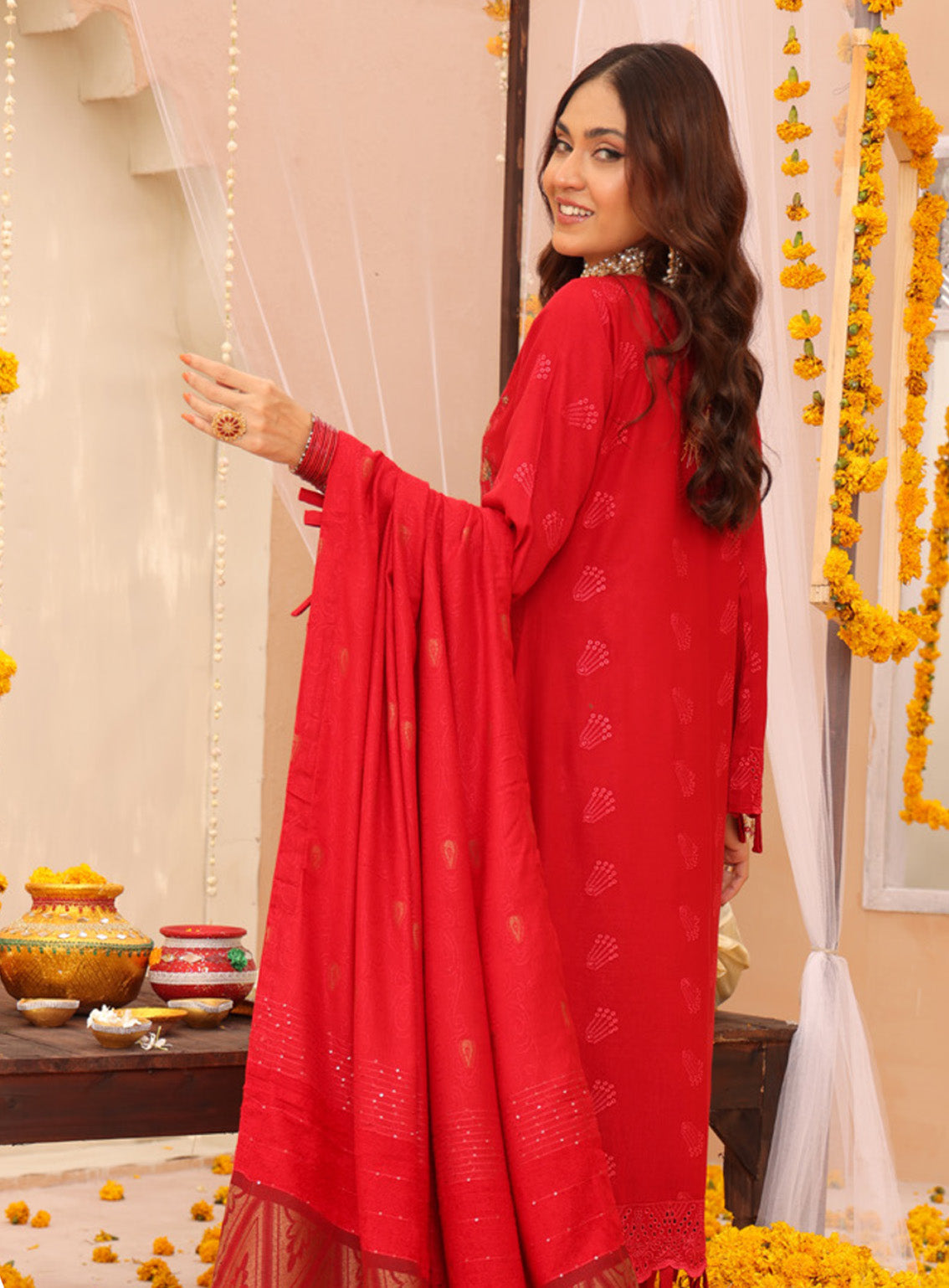 Khoobsorat By Schick Embroidered Peach Leather 3 Piece Unstitched Suit SDH24K D-05 Khoobsorat By Schick Embroidered Peach Leather 3 Piece Unstitched Suit SDH24K D-05