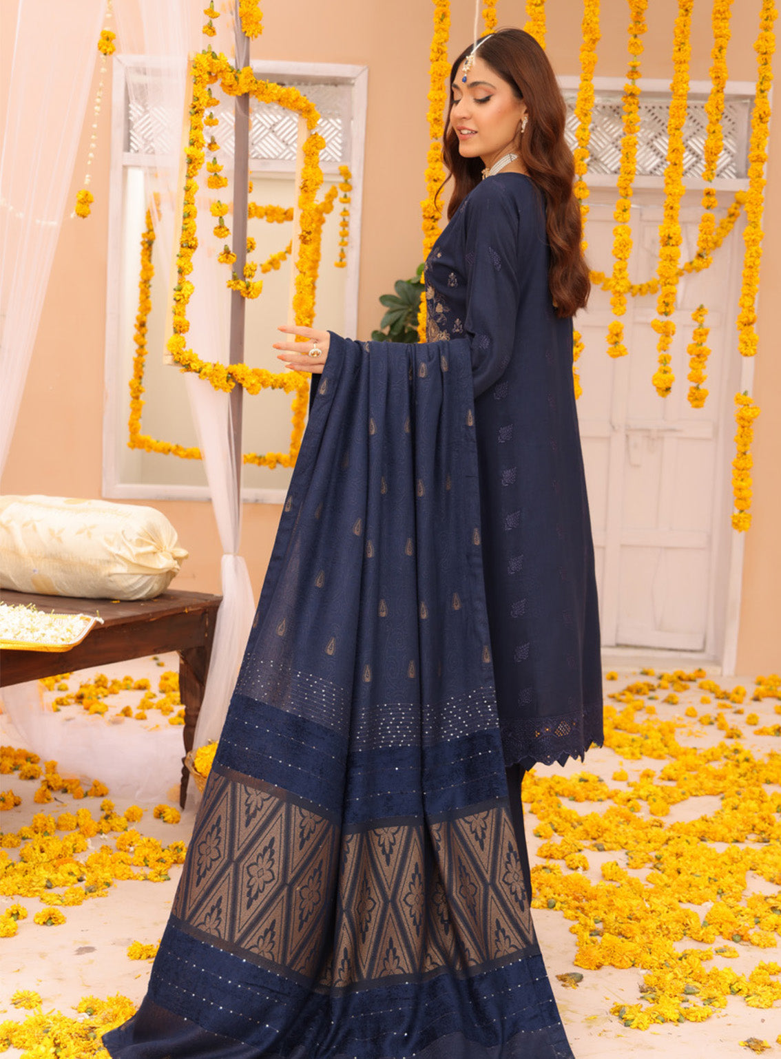 Khoobsorat By Schick Embroidered Peach Leather 3 Piece Unstitched Suit SDH24K D-06 Khoobsorat By Schick Embroidered Peach Leather 3 Piece Unstitched Suit SDH24K D-06