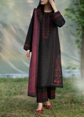 Khunki By Casual Lite Premium Embroidered Dhanak 3 Piece Stitched Suit CL25kWV1 D-04 DHANAK