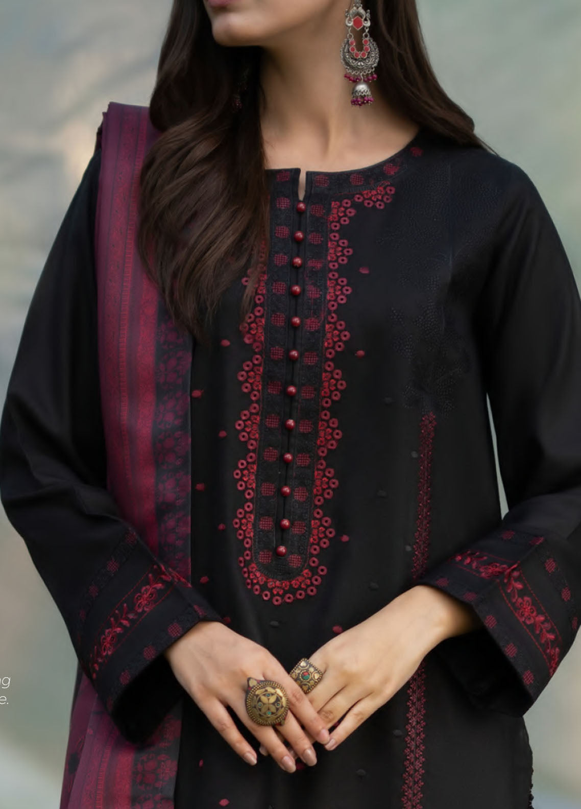 Khunki By Casual Lite Premium Embroidered Dhanak 3 Piece Stitched Suit CL25kWV1 D-05 STARRY Khunki By Casual Lite Premium Embroidered Dhanak 3 Piece Stitched Suit CL25kWV1 D-05 STARRY