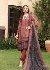 Kinara Series By Schick Embroidered Doriya 3 Piece Unstitched Suit SDH25KS D-DE-01