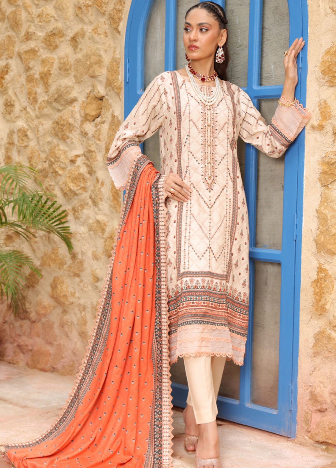 Kinara Series By Schick Embroidered Doriya 3 Piece Unstitched Suit SDH25KS D-DE-02 Kinara Series By Schick Embroidered Doriya 3 Piece Unstitched Suit SDH25KS D-DE-02