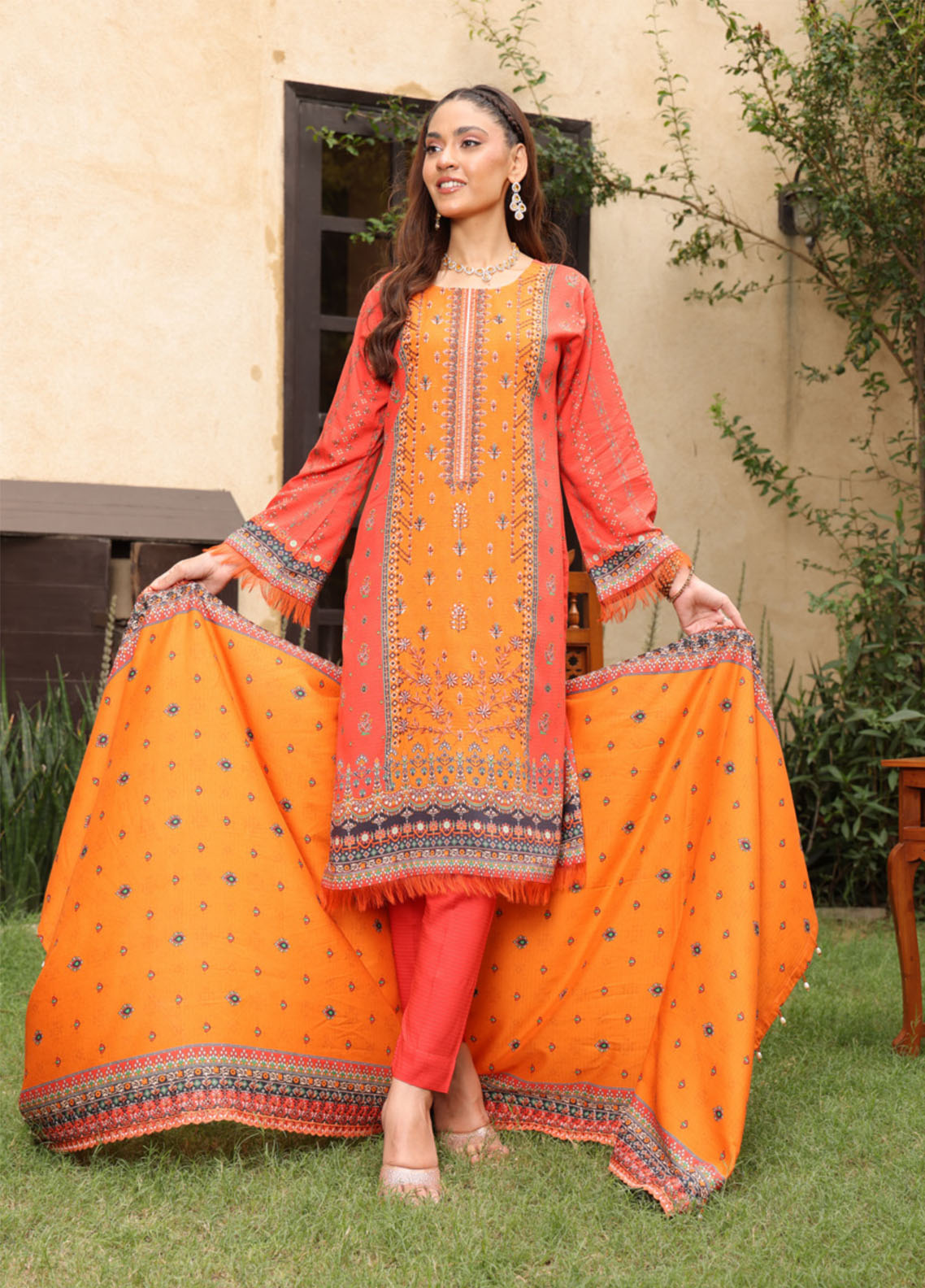 Kinara Series By Schick Embroidered Doriya 3 Piece Unstitched Suit SDH25KS D-DE-03 Kinara Series By Schick Embroidered Doriya 3 Piece Unstitched Suit SDH25KS D-DE-03