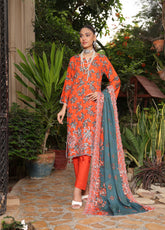 Kinara Series By Schick Embroidered Doriya 3 Piece Unstitched Suit SDH25KS D-DE-10