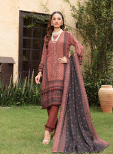 Kinara Series By Schick Printed Linen 3 Piece Unstitched Suit SDH24KS D-01
