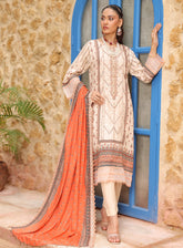 Kinara Series By Schick Printed Linen 3 Piece Unstitched Suit SDH24KS D-02