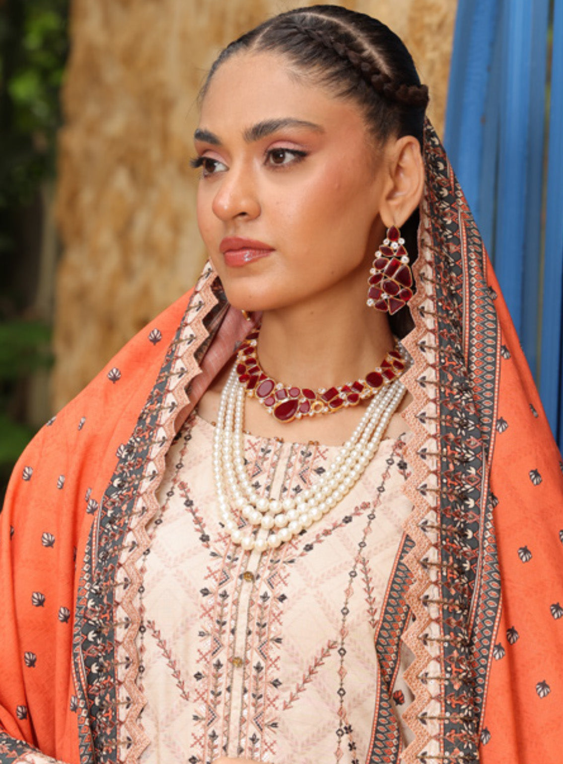 Kinara Series By Schick Printed Linen 3 Piece Unstitched Suit SDH24KS D-02 Kinara Series By Schick Printed Linen 3 Piece Unstitched Suit SDH24KS D-02