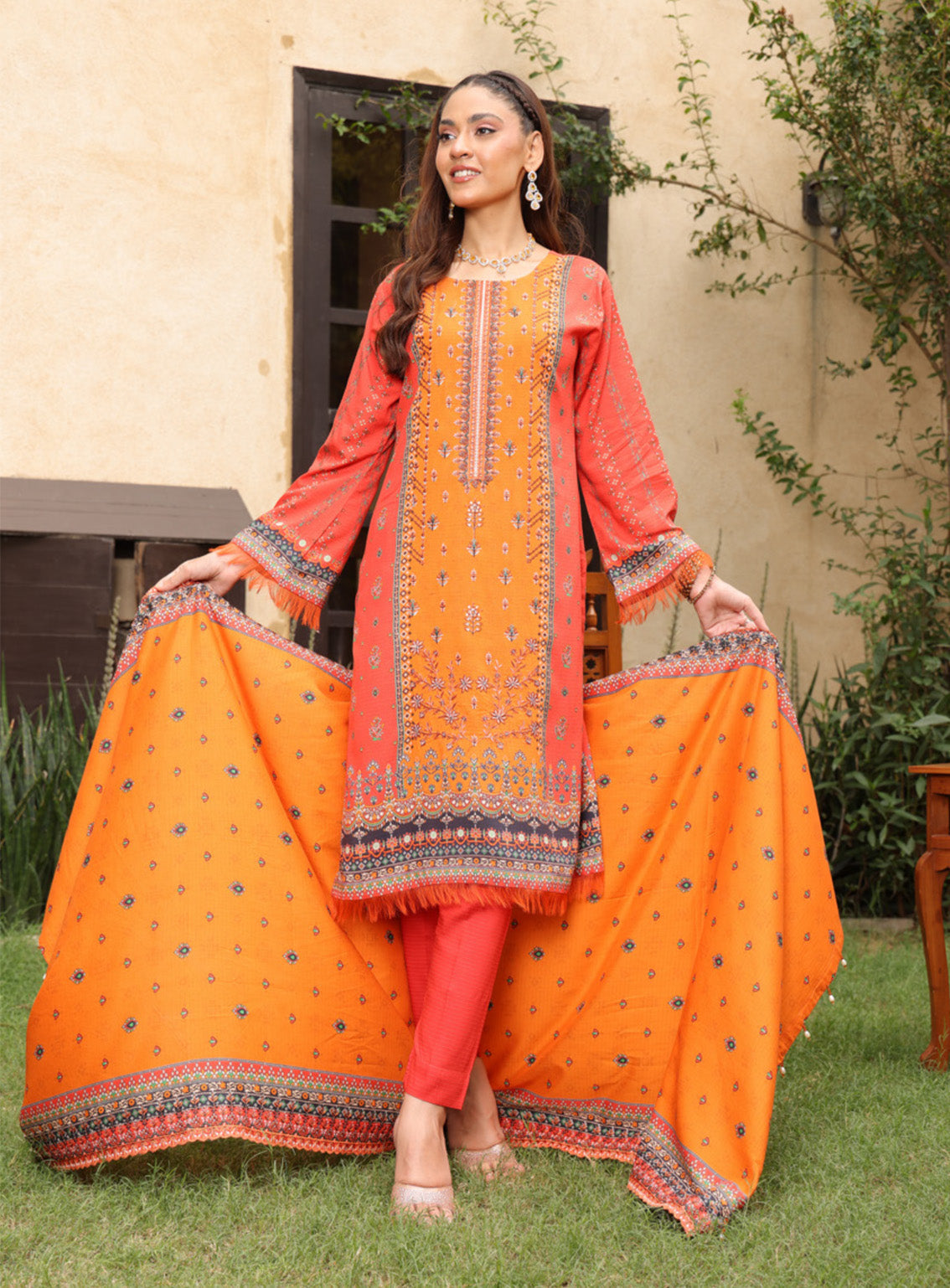 Kinara Series By Schick Printed Linen 3 Piece Unstitched Suit SDH24KS D-03 Kinara Series By Schick Printed Linen 3 Piece Unstitched Suit SDH24KS D-03