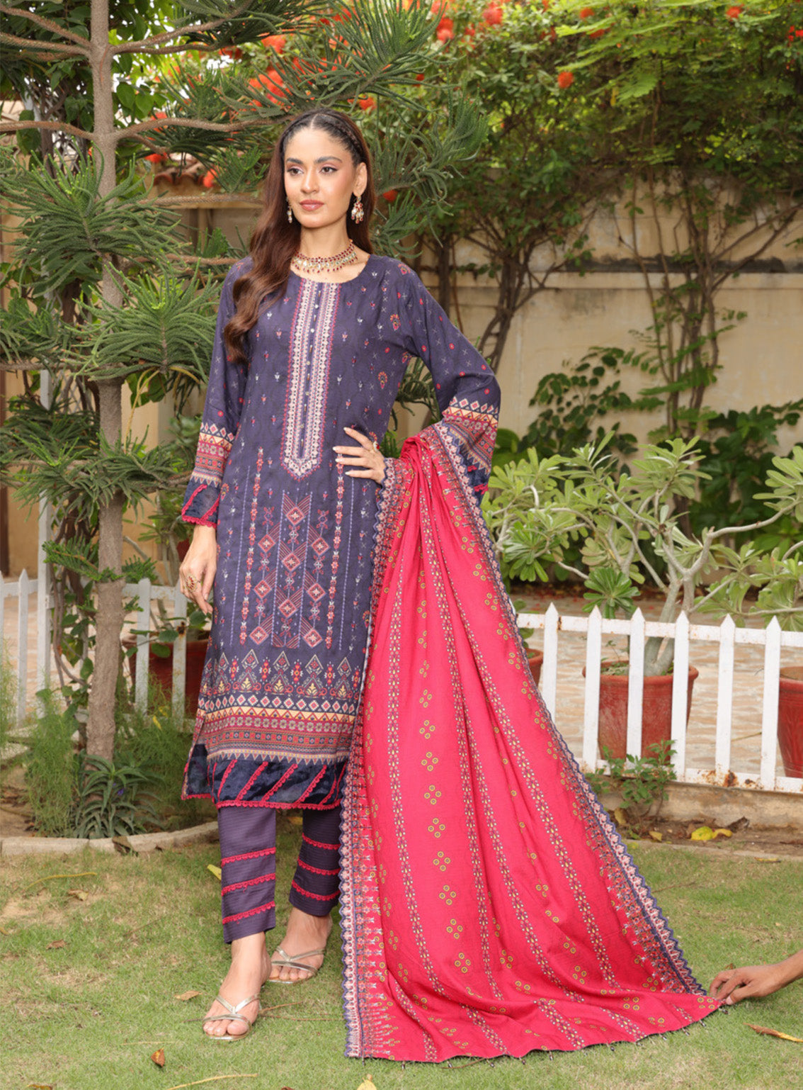 Kinara Series By Schick Printed Linen 3 Piece Unstitched Suit SDH24KS D-05 Kinara Series By Schick Printed Linen 3 Piece Unstitched Suit SDH24KS D-05