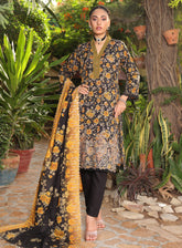 Kinara Series By Schick Printed Linen 3 Piece Unstitched Suit SDH24KS D-09