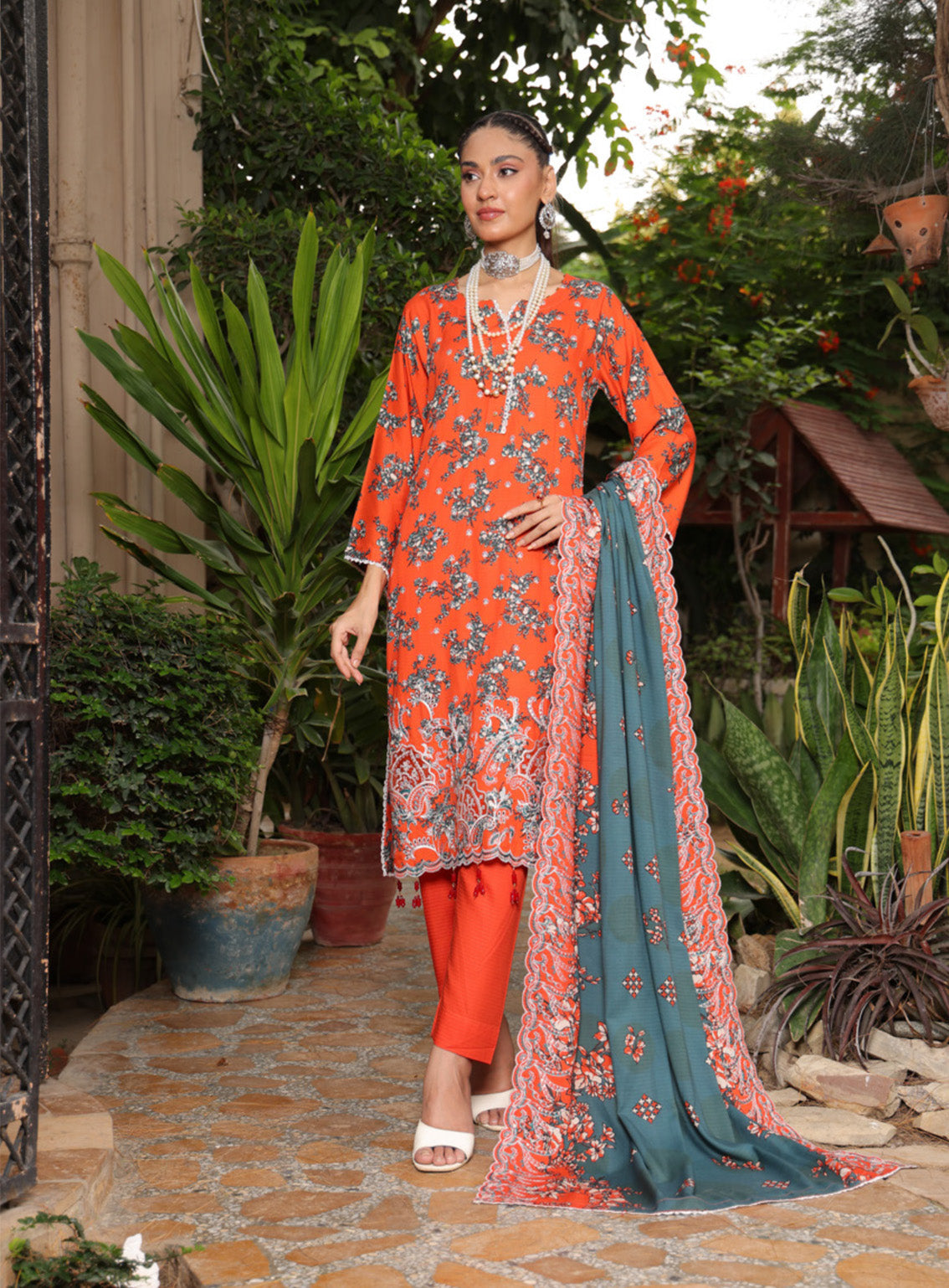 Kinara Series By Schick Printed Linen 3 Piece Unstitched Suit SDH24KS D-10 Kinara Series By Schick Printed Linen 3 Piece Unstitched Suit SDH24KS D-10