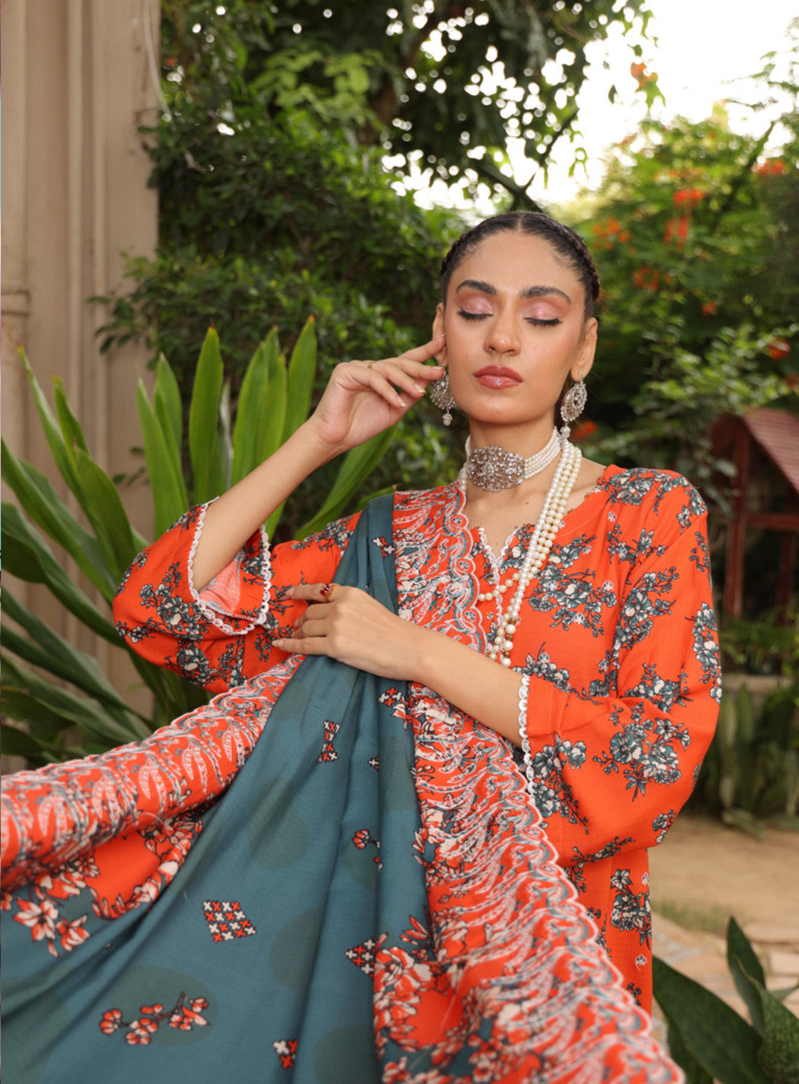 Kinara Series By Schick Printed Linen 3 Piece Unstitched Suit SDH24KS D-10 Kinara Series By Schick Printed Linen 3 Piece Unstitched Suit SDH24KS D-10