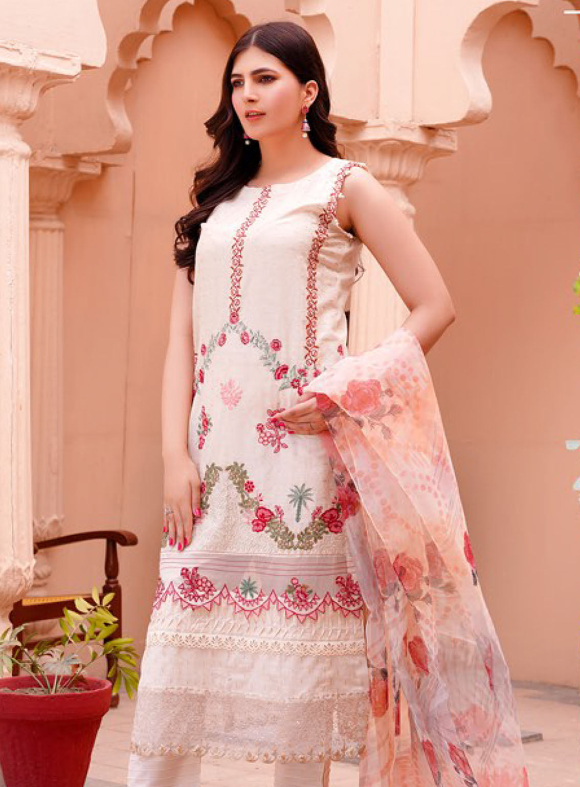 Koh-E-Noor By Noorjahan Premium Embroidered Lawn 3 Piece Unstitched Suit NJ24KN PEL D-02 Koh-E-Noor By Noorjahan Premium Embroidered Lawn 3 Piece Unstitched Suit NJ24KN PEL D-02
