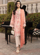 Komal By LSM Lakhany Embroidered Lawn 3 Piece Unstitched Suit LSM25KEL LG-MM-0254