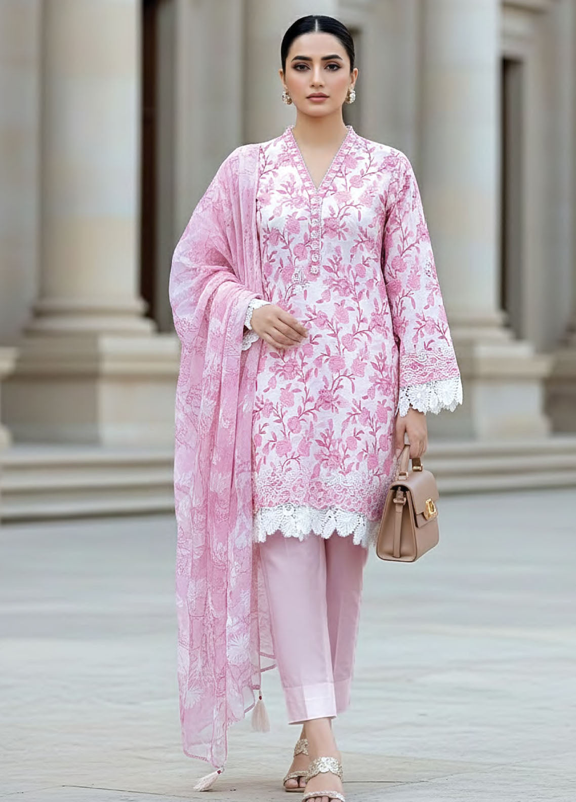 Komal By LSM Lakhany Luxury Embroidered Lawn 3 Piece Unstitched Suit LSM26KL D-LG-RL-0444 Komal By LSM Lakhany Luxury Embroidered Lawn 3 Piece Unstitched Suit LSM26KL D-LG-RL-0444
