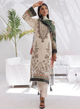 Komal Signature Prints By Lakhany Printed Lawn 3 Piece Unstitched Suit LSM24KS LG-MM-0105