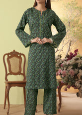 Korean By VS Textile Co-Ord's Printed Lawn 2 Piece Unstitched Shirt & Trouser VS26KCOPV1 D-702