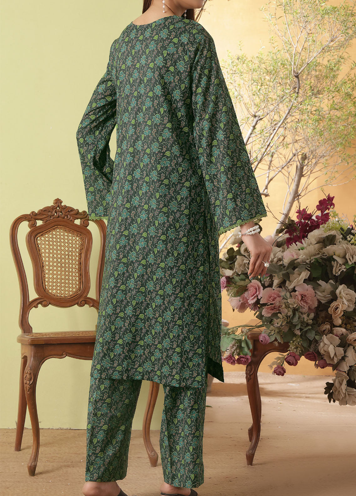 Korean By VS Textile Co-Ord's Printed Lawn 2 Piece Unstitched Shirt & Trouser VS26KCOPV1 D-702 Korean By VS Textile Co-Ord's Printed Lawn 2 Piece Unstitched Shirt & Trouser VS26KCOPV1 D-702