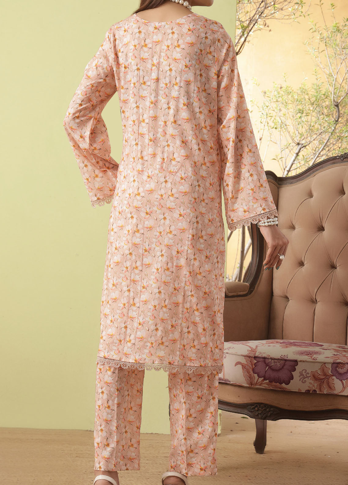 Korean By VS Textile Co-Ord's Printed Lawn 2 Piece Unstitched Shirt & Trouser VS26KCOPV1 D-704 Korean By VS Textile Co-Ord's Printed Lawn 2 Piece Unstitched Shirt & Trouser VS26KCOPV1 D-704