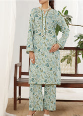 Korean By VS Textile Co-Ord's Printed Lawn 2 Piece Unstitched Shirt & Trouser VS26KCOPV1 D-705