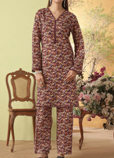 Korean By VS Textile Co-Ord's Printed Lawn 2 Piece Unstitched Shirt & Trouser VS26KCOPV1 D-707