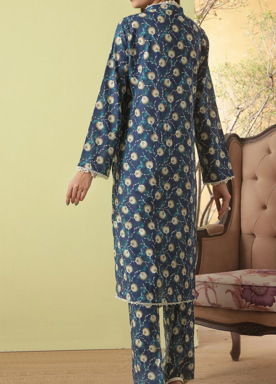 Korean By VS Textile Co-Ord's Printed Lawn 2 Piece Unstitched Shirt & Trouser VS26KCOPV1 D-713 Korean By VS Textile Co-Ord's Printed Lawn 2 Piece Unstitched Shirt & Trouser VS26KCOPV1 D-713