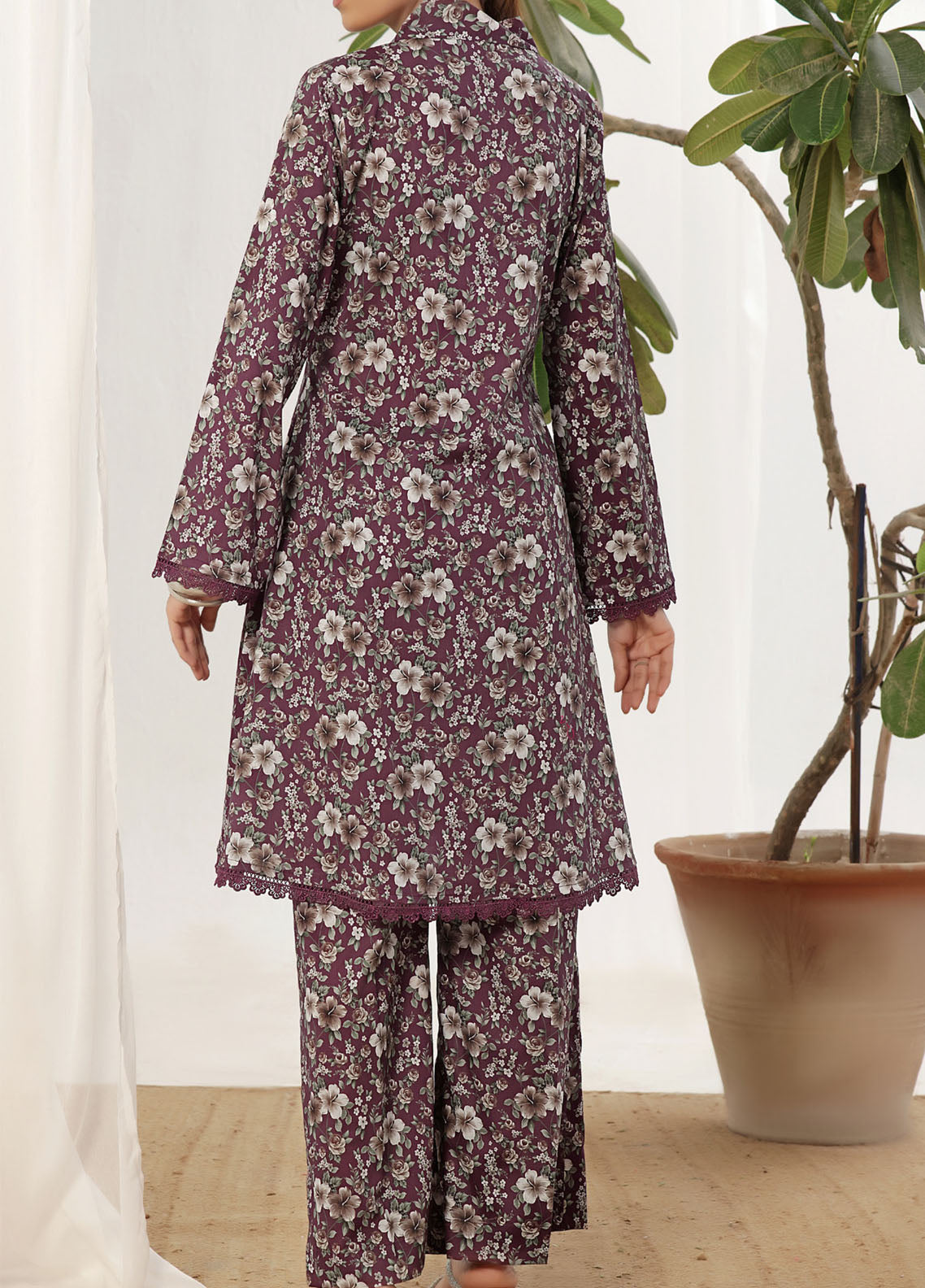 Korean By VS Textile Co-Ord's Printed Lawn 2 Piece Unstitched Shirt & Trouser VS26KCOPV1 D-714 Korean By VS Textile Co-Ord's Printed Lawn 2 Piece Unstitched Shirt & Trouser VS26KCOPV1 D-714