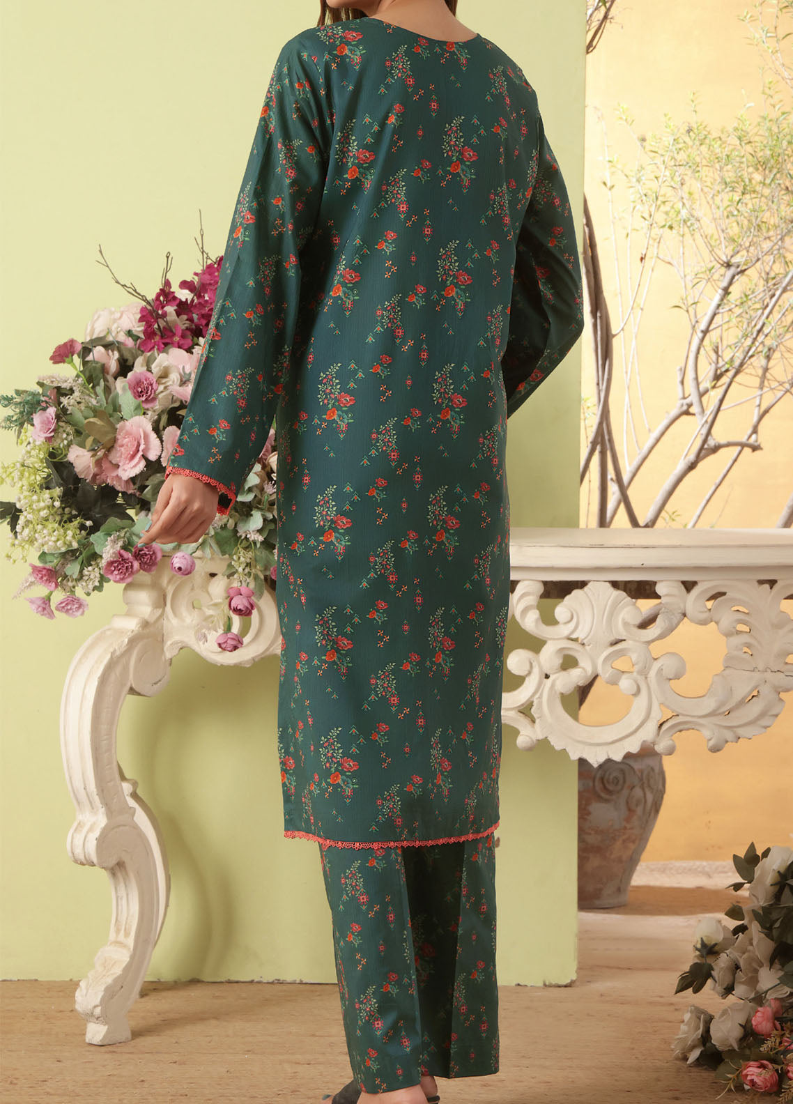 Korean By VS Textile Co-Ord's Printed Lawn 2 Piece Unstitched Shirt & Trouser VS26KCOPV1 D-715 Korean By VS Textile Co-Ord's Printed Lawn 2 Piece Unstitched Shirt & Trouser VS26KCOPV1 D-715