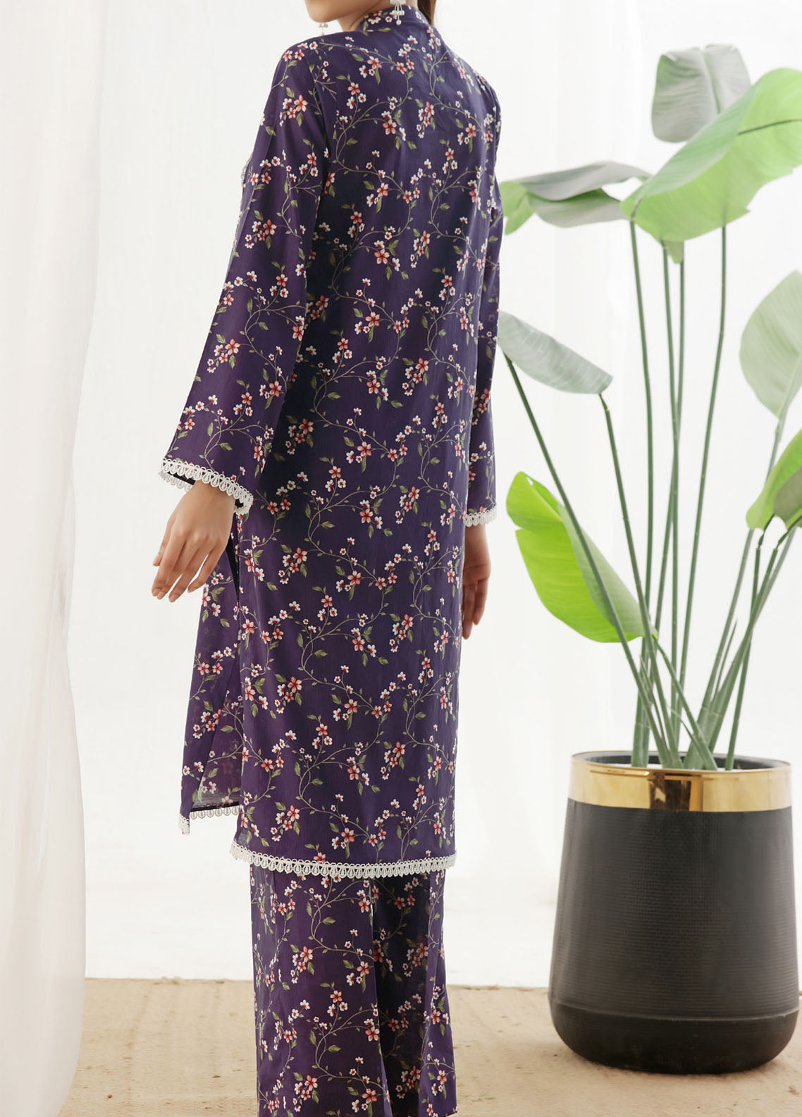 Korean By VS Textile Co-Ord's Printed Lawn 2 Piece Unstitched Shirt & Trouser VS26KCOPV1 D-718 Korean By VS Textile Co-Ord's Printed Lawn 2 Piece Unstitched Shirt & Trouser VS26KCOPV1 D-718